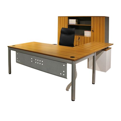 促销简约时尚板式钢木家具 办公家用桌 经理桌 中班台老板桌 书房电脑