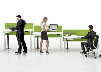 智能办公家具-电脑升降桌-员工升降桌-智能家具-升降桌