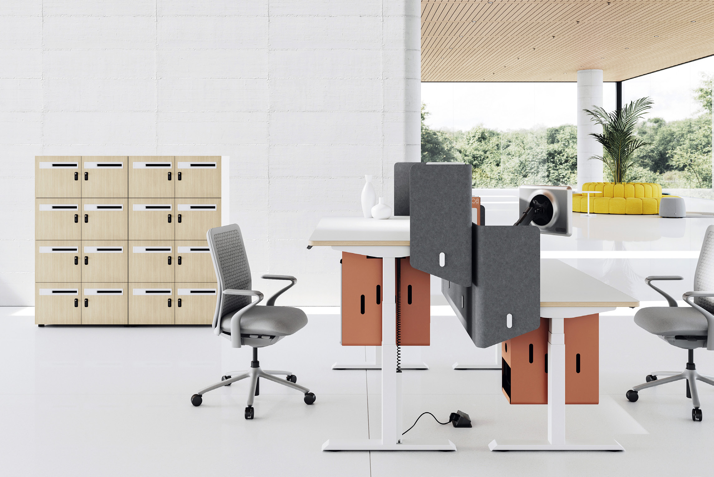 智能办公新风尚 电动升降办公桌与班台升降会议桌